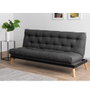 Atelier Del Sofa Saki - Sofá cama de 3 plazas Gris oscuro